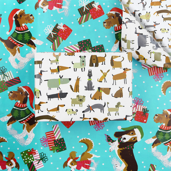 6 Pieces Reversible Gift Wrapping Paper Sheet, Cute Pet Dog Design Folded Flat Sheets 20" x 28" per Sheet, Perfect Gift Wrap for Birthday, Holiday, Party, Baby Shower, Christmas All Occasion 6 Pieces Reversible Gift Wrapping Paper Sheet, Cute Pet Dog Design Folded Flat Sheets 20" x 28" per Sheet, Perfect Gift Wrap for Birthday, Holiday, Party, Baby Shower, Christmas All Occasion